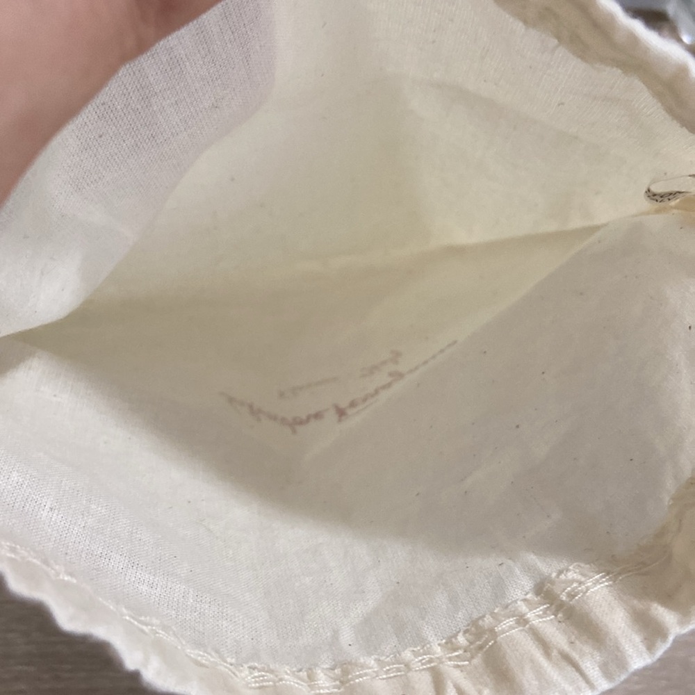Salvatore Ferragamo Cream Fabric Pouch - Picture 3 of 5